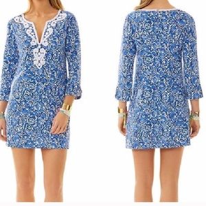 Lilly Pulitzer embellished tunic dress blue XS